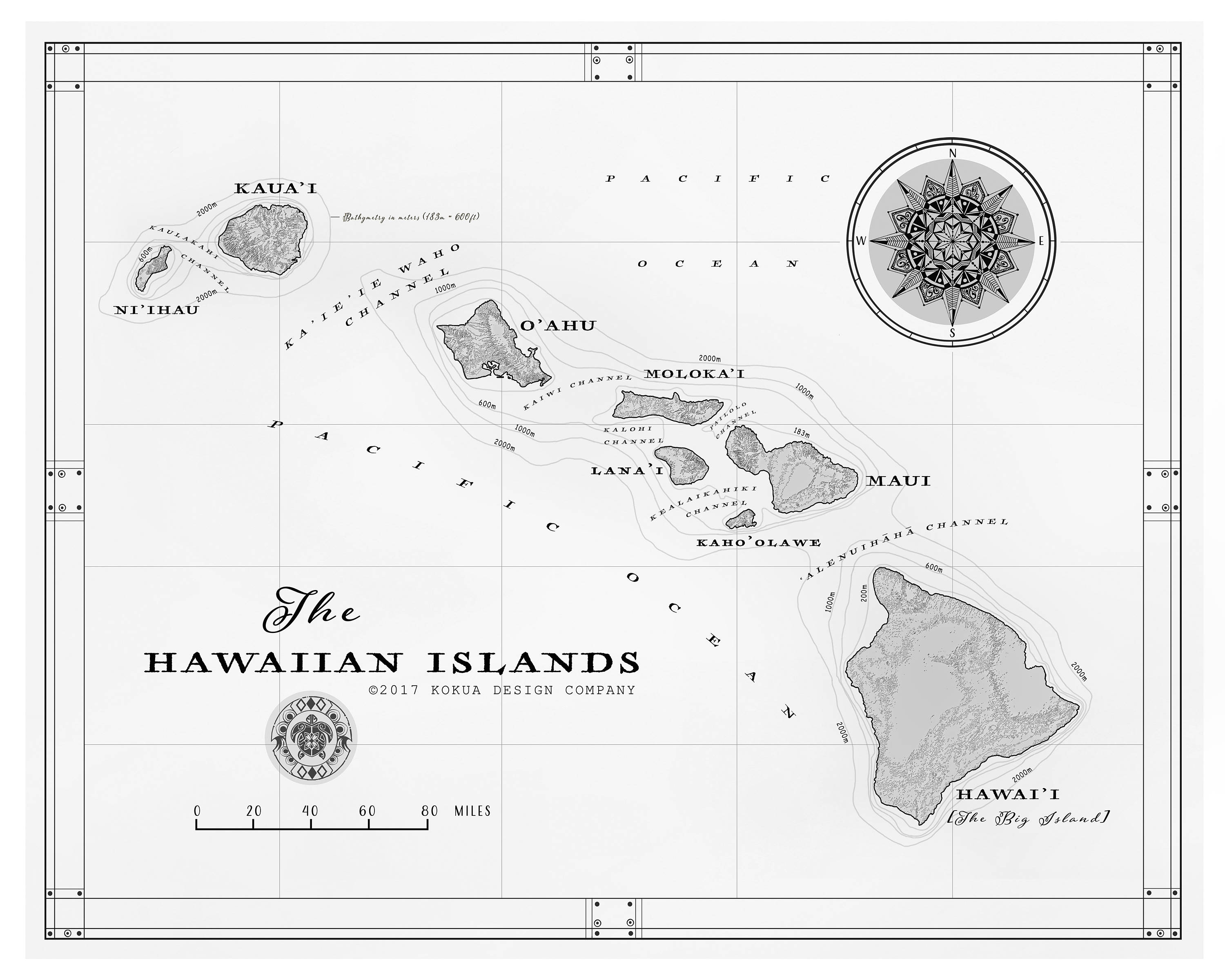  Lunarable Hawaiian Sheet Set, Map of Hawaii Islands Capital  Honolulu Borders and Important Cities, Fitted and Flat Sheet with  Pillowcase Bedding Accent 3 Piece Set, Twin XL, Blue Ivory Black 