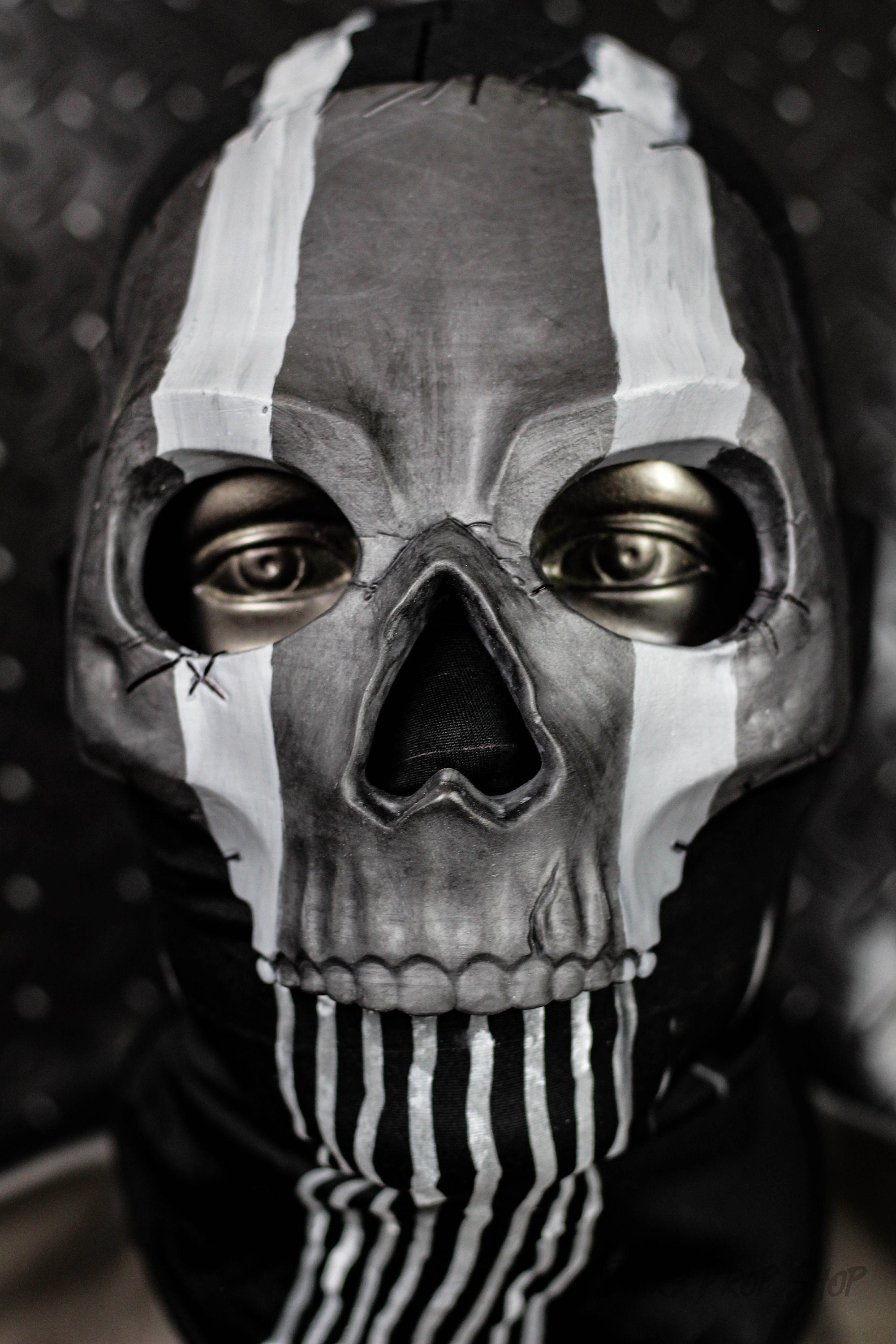 Call of Duty Ghosts Soldier Mask Face Poster