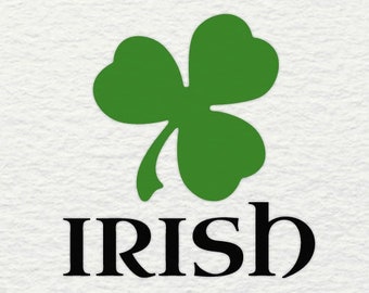 Irish Clover SVG Shamrock SVG St Saint Patricks Day Svg Lucky Clipart Clover svg Files for Cricut Cut Files For Silhouette Vector shirt svg