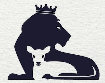 Free Free 165 Lion And Lamb Svg SVG PNG EPS DXF File