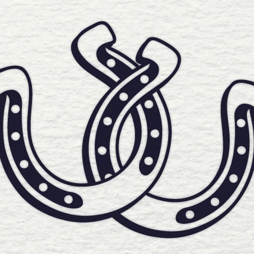 Double Horseshoe SVG Horseshoe SVG Horse SVG Shoe Svg Pet | Etsy