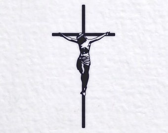 Kruzifix SVG Christliche SVG Glaube Kreuz Clipart Alte Robuste Kreuz SVG Distressed Kreuz SVG Jesus Kreuz SVG geschnitten Datei Religiöse SVG Hassifiziert