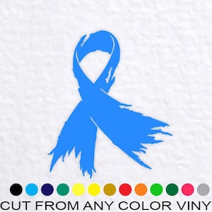 Distressed Cancer Ribbon Cancer Awareness Ribbon SVG, Breast Cancer Survivor Cut File for Cricut, Silhouette Svg, Dxf, PNG