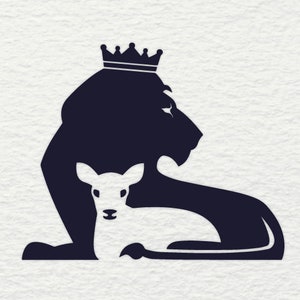 Leão e Cordeiro SVG, Leão SVG, Cordeiro Svg, Jesus SVG, Leão, Cordeiro, Jesus, Cristão, svg, svg para, svg eps ai, arquivo cortado, arquivo svg, clip art