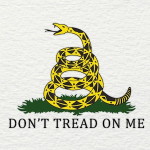 Treten Sie nicht auf mich SVG - Gadsden Flagge SVG Dont Tread Patriot 2. Änderung patriotischen Amerika SVG-Dateien für Cricut geschnitten Datei Silhouette Clipart