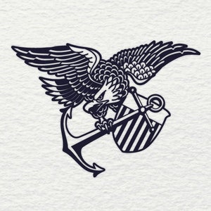 US Navy, Navy, USN, Navy SVG, Anchor, Eagle, Military, Veteran, United States, Cut File, svg file, clip art, svg eps ai jpeg, Anchor svg
