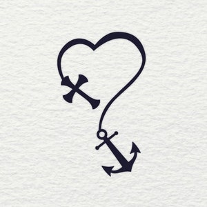 Cross Anchor SVG Cross svg cut files Anchor cricut files Anchor SVG Cross for cricut silhouette Cross clipart tattoo Cross Svg by Hassified