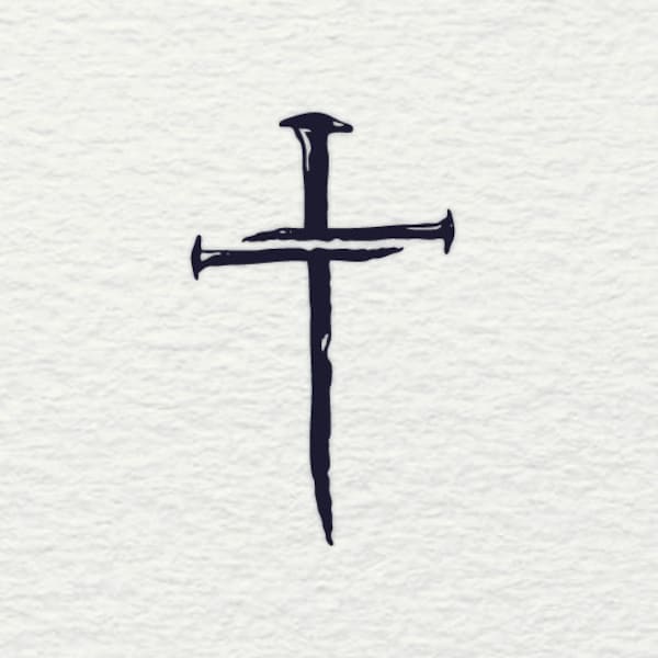 Drei Nägel Kreuz SVG, Glaube Jesus Kruzifix (Schnittdatei)