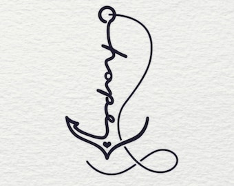 Love Anchor Svg Etsy