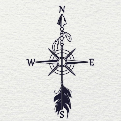 Nautical Compass Rose Face Digital Vector .ai .svg .png - Etsy