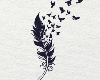 Download Get Feather Svg Free PNG Free SVG files | Silhouette and ...