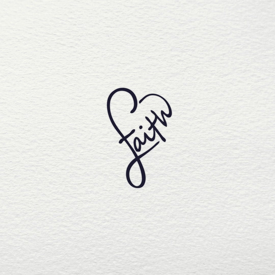 Faith SVG Faith Heart SVG Faith Heart Heart SVG Love Svg Etsy