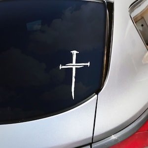 Three Nails Cross SVG, Faith Jesus Crucifix (Cut File) image 2