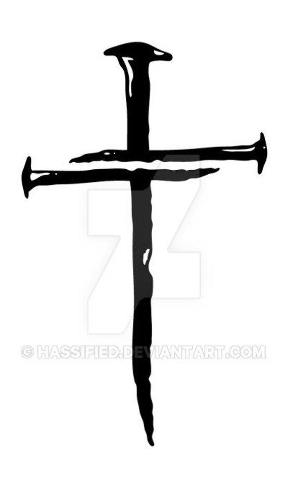 three nails cross svg