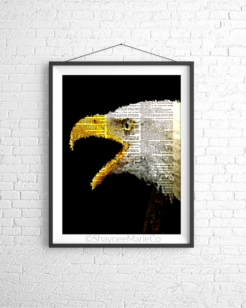 Mosaic Pixel Bald Eagle Animal Art Mosaic Art Abstract Art Etsy