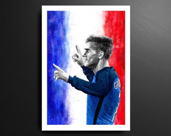 Antoine Griezmann France Football Print