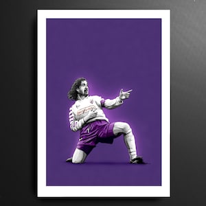 Gabriel Batigol Batistuta Fiorentina Seria Ein Fußball Druck
