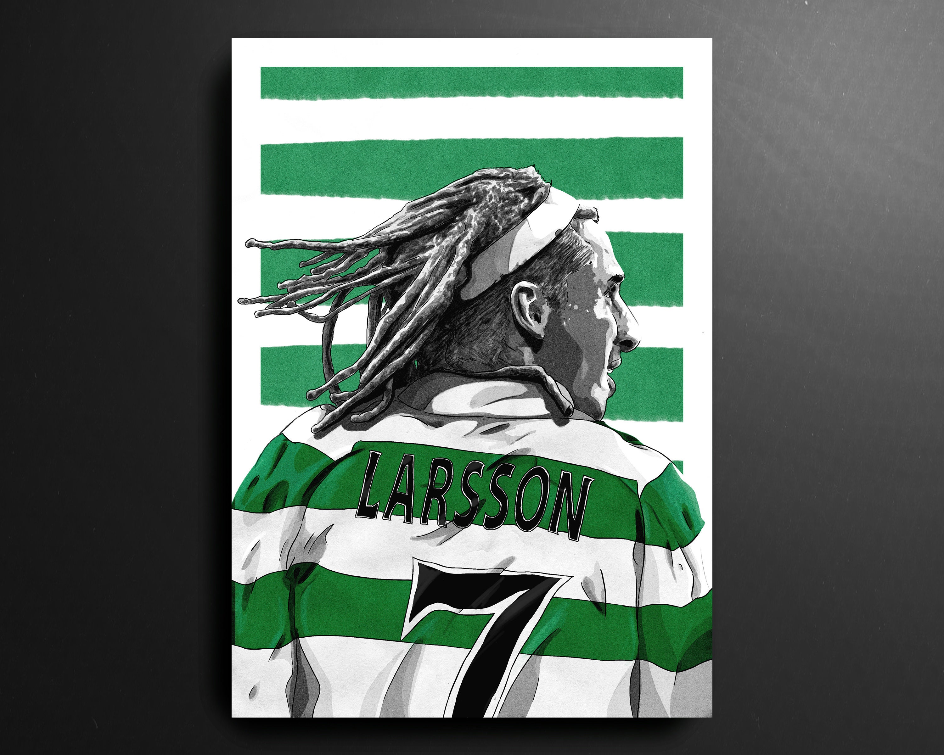 Henrik larsson print - Etsy 日本