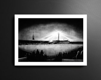 Dalymount Park Boho FC Match Night League of Ireland voetbalprint