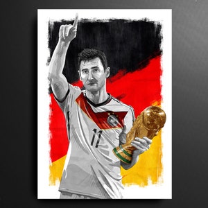 Miroslav Klose Germany World Cup Football Print