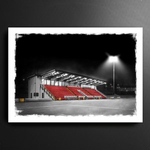 The Ryan McBride Brandywell Stadium Derry City League of Ireland Football Print