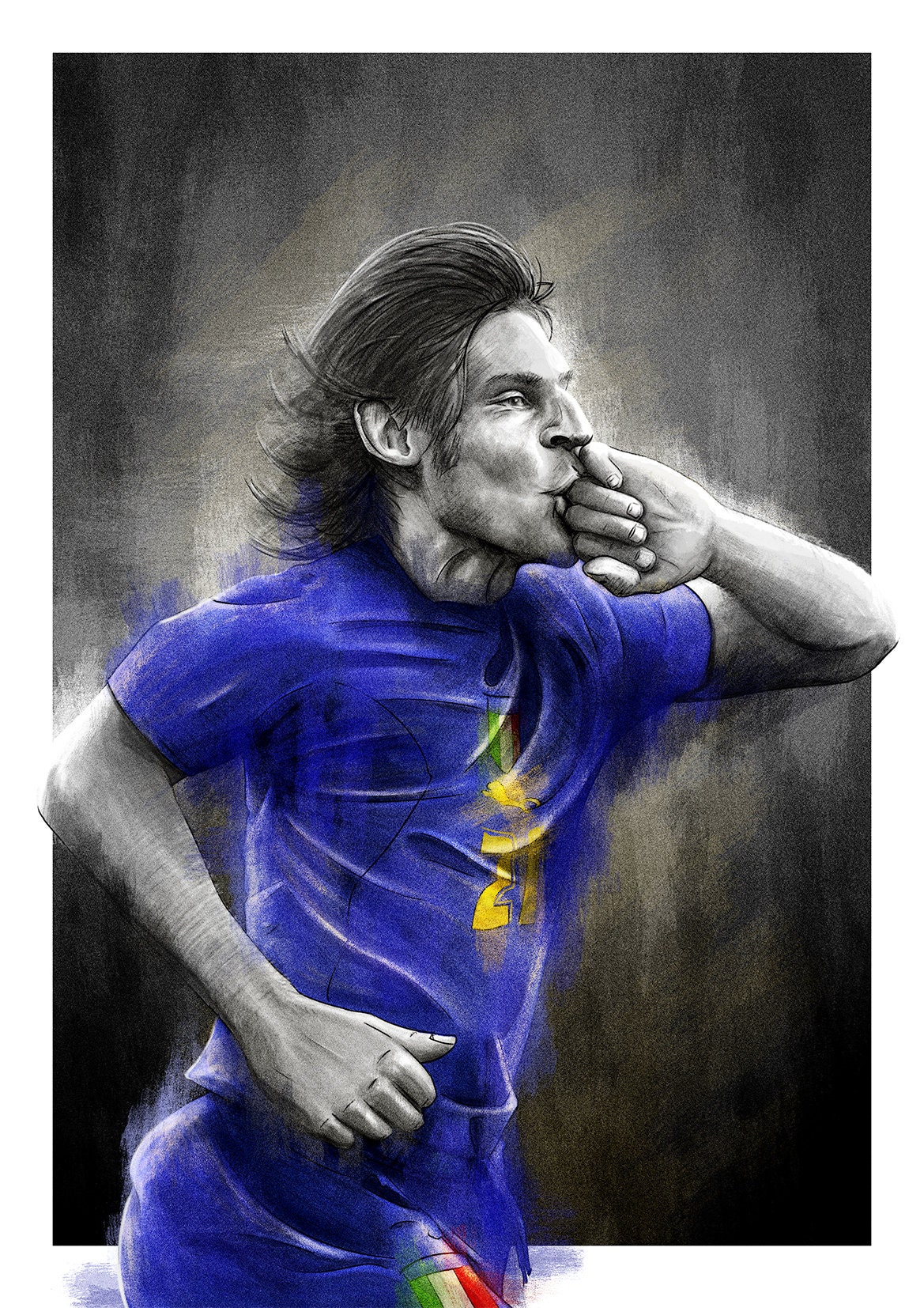 Figurine Andrea Pirlo – Equipe D'Italie – Mondial 2006 – 7cm – Neuve, Fabrication Italienne