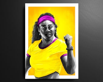 Serena Williams USA Tennis Print