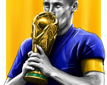 Fabio Cannavaro Italy 2006 World Cup Football Print - Etsy