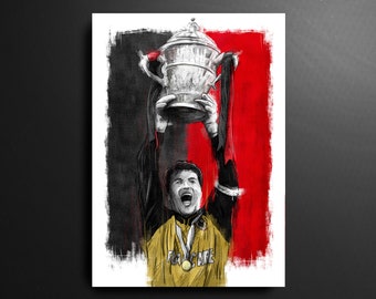 Stephen 'Digger' O' Brien Longford Town FC League of Ireland Football Print