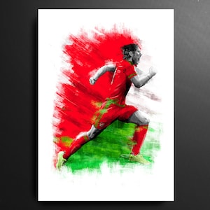 Gareth Bale Wales Euro 2016 Football Print