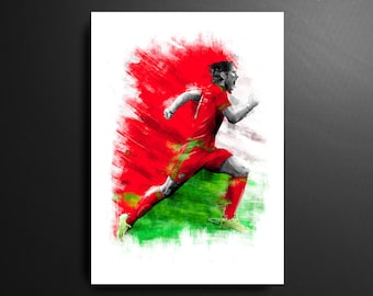 Stampa di Gareth Bale, Galles, Euro 2016
