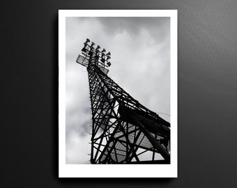 Dalymount Park-schijnwerper Boho FC League of Ireland voetbalafdruk