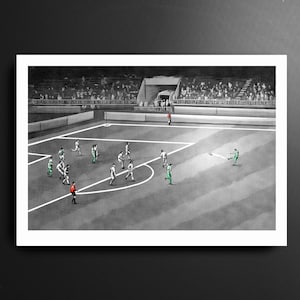 Shamrock Rovers v Partizan Belgrade Pat Sullivan Goal Europa League League of Ireland Football Print