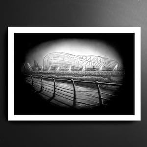 Aviva Stadium Lansdowne Road At Night Republic of Ireland Football Print