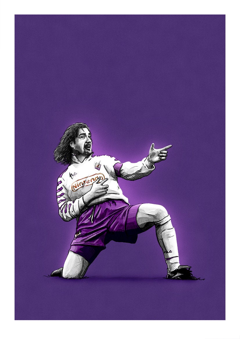 バティ特大ポスター　ガブリエルバティストゥータ　バティローマ　ファンタジスタ ガブリエル・バティゴール・バティストゥータ・フィオレンティーナ