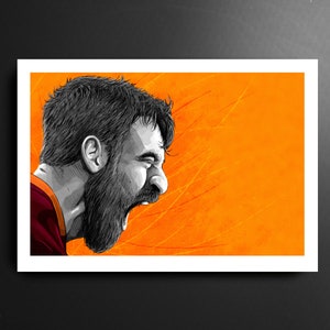 Daniele De Rossi AS Roma Serie A Football Print