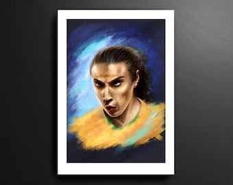 Ronaldo Nazario Brazil Football Print