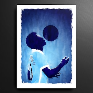 Sergio Aguero Manchester City Premier League Football Print