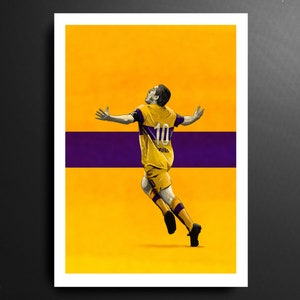 Juan Román Riquelme Boca Juniors Argentina Football Print