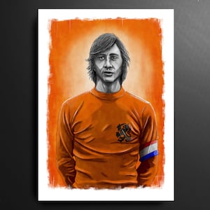 Johan Cruyff Netherlands Football Print