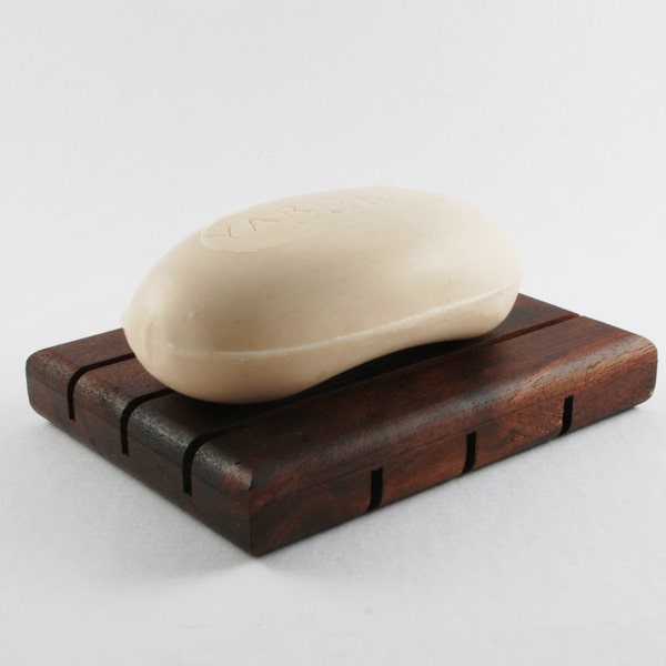 Wooden Soap Dish - Black Walnut - Natural Soap Dish