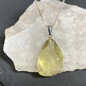 Lemon quartz pendant/GP5-16-3