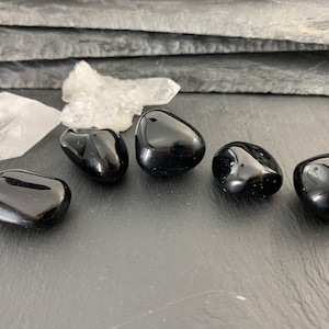 Black tektite- Chinese Black tektite- Tumbled Black Tektite