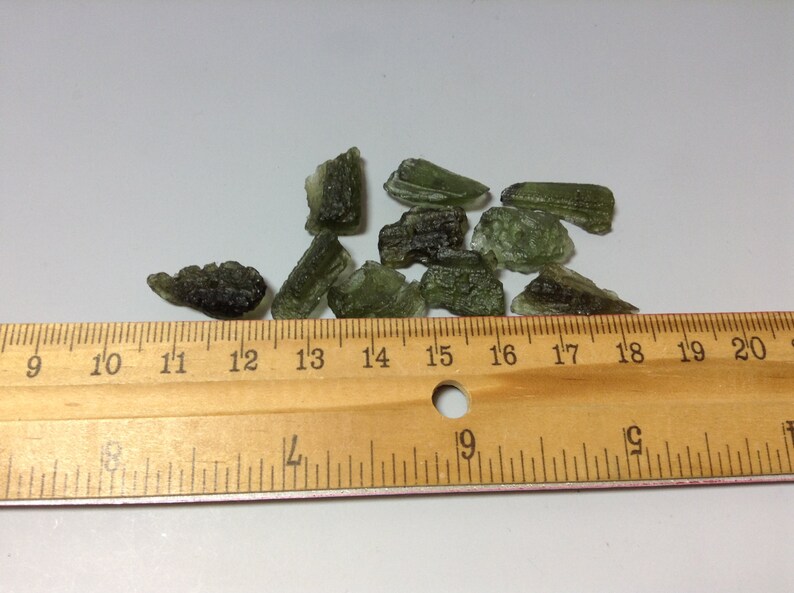 4 pieces Genuine Czech Moldavite beads