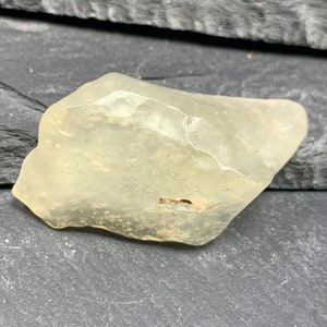 Libyan Desert Glass: Untreated Tektite Crystal, 8.1g