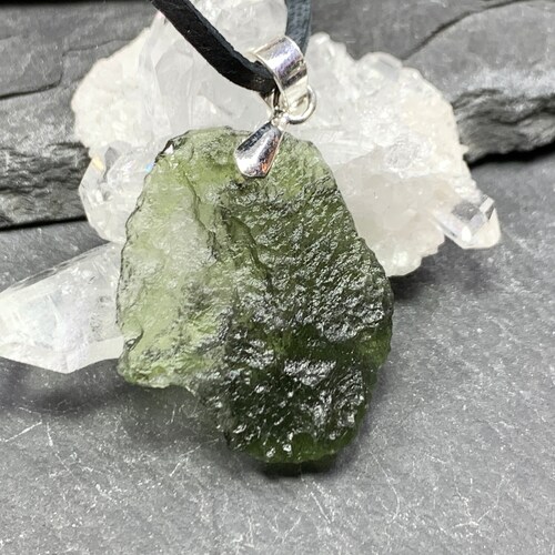 Powerful Czech Moldavite necklace/ shops Moldavite - the most powerful crystal