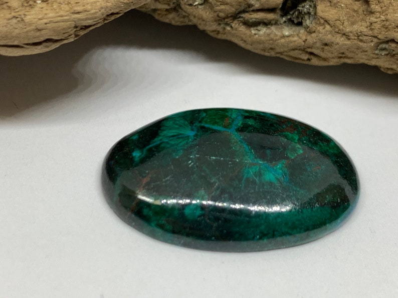 Chrysocolla cabochon Peru 26x17x5mm