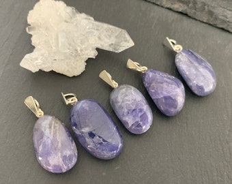 Tanzanite pendant- Violet Tanzanite- pendant  Tanzania- December birthstone