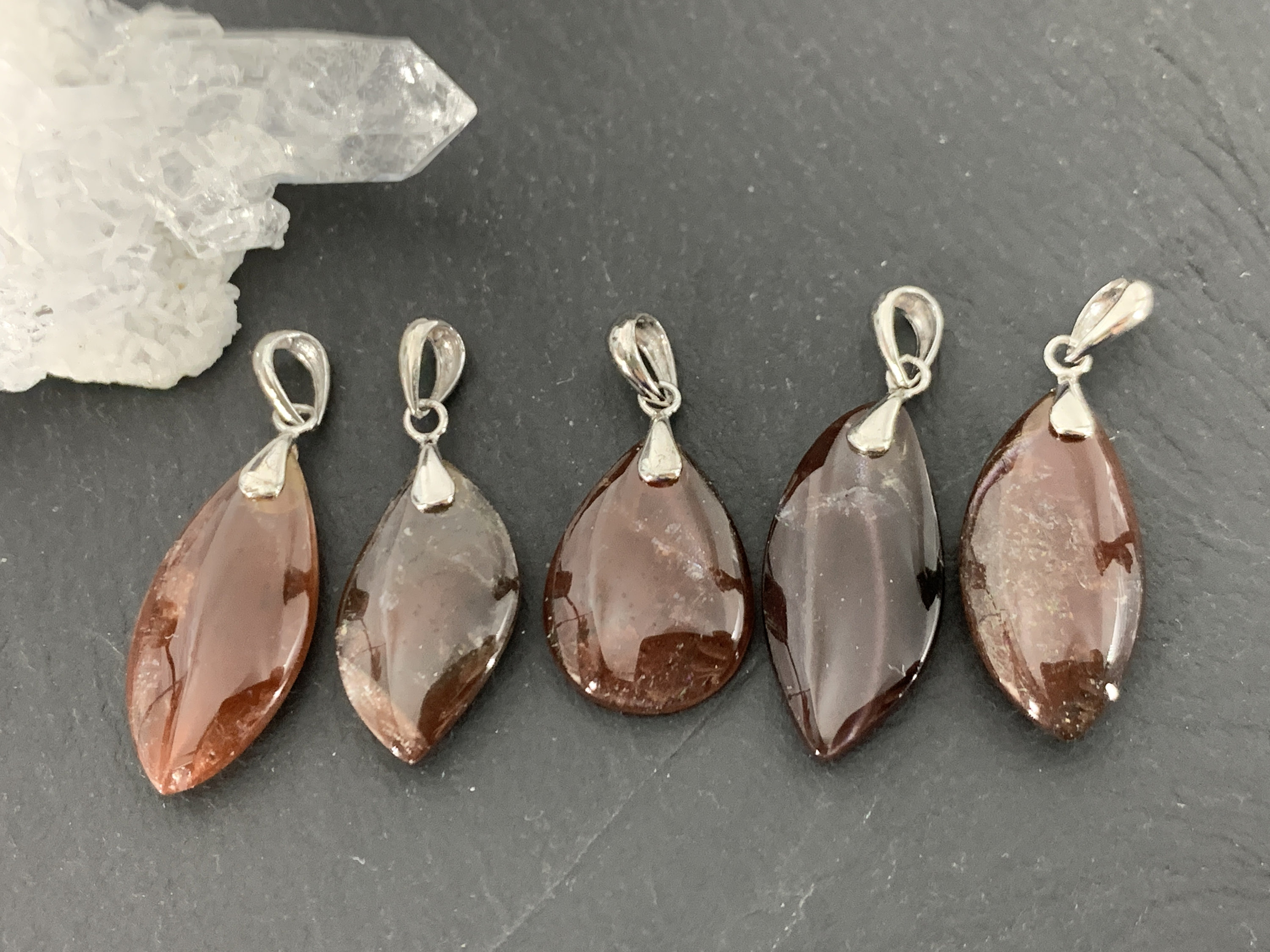 Sunstone Pendant: Gold Gemstone with Sterling Silver Bail - Dainty Jewelry