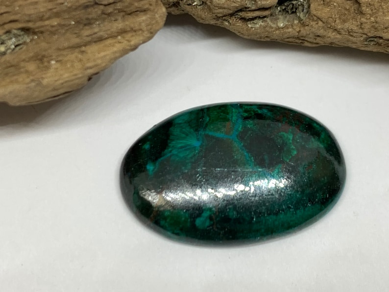 Chrysocolla cabochon Peru 26x17x5mm